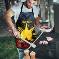 Personalized Philippines Apron Polynesian Tribal Tattoo with Filipino Flag Motif - Polynesian Pride