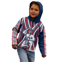 Personalised Aotearoa Father's Day Gift For Dad Kid Hoodie Aroha Ahau Ki A Koe Papa - Maori Style Pattern LT9 - Polynesian Pride