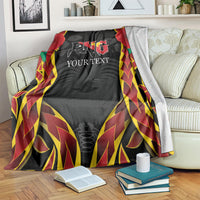 Personalised Papua New Guinea Remembrance Day Blanket LT9 Red - Polynesian Pride