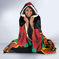 Personalised Papua New Guinea Remembrance Day Hooded Blanket LT9 - Polynesian Pride
