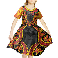 Personalised Papua New Guinea Remembrance Day Kid Short Sleeve Dress