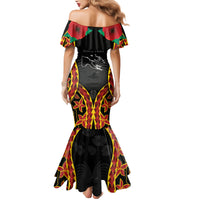 Personalised Papua New Guinea Remembrance Day Mermaid Dress LT9 - Polynesian Pride