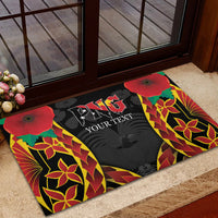 Personalised Papua New Guinea Remembrance Day Rubber Doormat LT9 - Polynesian Pride