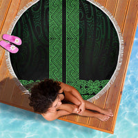 New Zealand Maori Kowhaiwhai Beach Blanket Kakariki Maui and Mangopare