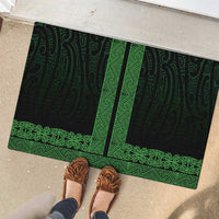 New Zealand Maori Kowhaiwhai Rubber Doormat Kakariki Maui and Mangopare
