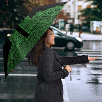 New Zealand Maori Kowhaiwhai Umbrella Kakariki Maui and Mangopare - Polynesian Pride