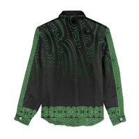 New Zealand Maori Kowhaiwhai Women Casual Shirt Kakariki Maui and Mangopare