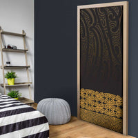 New Zealand Maori Kowhaiwhai Door Cover Karaka Maui and Mangopare - Polynesian Pride