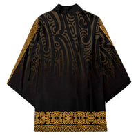 New Zealand Maori Kowhaiwhai Kimono Karaka Maui and Mangopare - Polynesian Pride