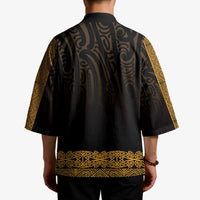 New Zealand Maori Kowhaiwhai Kimono Karaka Maui and Mangopare - Polynesian Pride