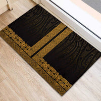 New Zealand Maori Kowhaiwhai Rubber Doormat Karaka Maui and Mangopare