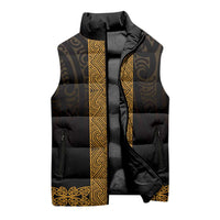 New Zealand Maori Kowhaiwhai Sleeveless Puffer Jacket Karaka Maui and Mangopare - Polynesian Pride