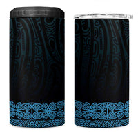 New Zealand Maori Kowhaiwhai 4 in 1 Can Cooler Tumbler Kikorangi Maui and Mangopare