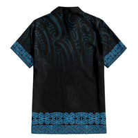New Zealand Maori Kowhaiwhai Family Matching Mermaid Dress and Hawaiian Shirt Kikorangi Maui and Mangopare