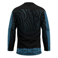 New Zealand Maori Kowhaiwhai Hockey Jersey Kikorangi Maui and Mangopare - Polynesian Pride