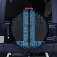 New Zealand Maori Kowhaiwhai Spare Tire Cover Kikorangi Maui and Mangopare