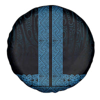 New Zealand Maori Kowhaiwhai Spare Tire Cover Kikorangi Maui and Mangopare