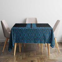 New Zealand Maori Kowhaiwhai Tablecloth Kikorangi Maui and Mangopare