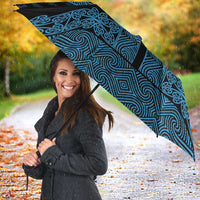 New Zealand Maori Kowhaiwhai Umbrella Kikorangi Maui and Mangopare - Polynesian Pride