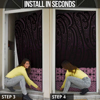 New Zealand Maori Kowhaiwhai Door Cover Mawhero Maui and Mangopare - Polynesian Pride