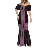 New Zealand Maori Kowhaiwhai Mermaid Dress Mawhero Maui and Mangopare