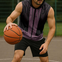 New Zealand Maori Kowhaiwhai Sleeveless Hoodie Mawhero Maui and Mangopare - Polynesian Pride