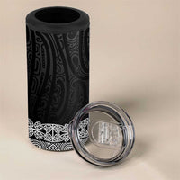 New Zealand Maori Kowhaiwhai 4 in 1 Can Cooler Tumbler Pango Maui and Mangopare