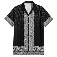New Zealand Maori Kowhaiwhai Family Matching Summer Maxi Dress and Hawaiian Shirt Pango Maui and Mangopare