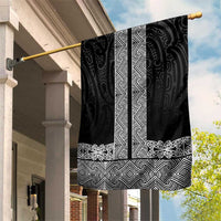 New Zealand Maori Kowhaiwhai Garden Flag Pango Maui and Mangopare