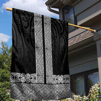 New Zealand Maori Kowhaiwhai Garden Flag Pango Maui and Mangopare