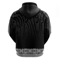 New Zealand Maori Kowhaiwhai Hoodie Pango Maui and Mangopare