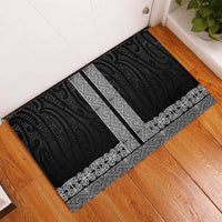 New Zealand Maori Kowhaiwhai Rubber Doormat Pango Maui and Mangopare