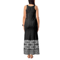 New Zealand Maori Kowhaiwhai Tank Maxi Dress Pango Maui and Mangopare