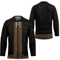 New Zealand Maori Kowhaiwhai Hockey Jersey Parauri Maui and Mangopare LT9 - Polynesian Pride