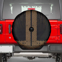 New Zealand Maori Kowhaiwhai Spare Tire Cover Parauri Maui and Mangopare