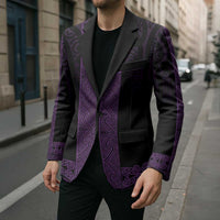 New Zealand Maori Kowhaiwhai Blazer Waiporoporo Maui and Mangopare - Polynesian Pride