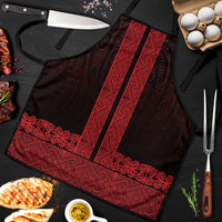 New Zealand Maori Kowhaiwhai Apron Whero Maui and Mangopare - Polynesian Pride