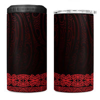 New Zealand Maori Kowhaiwhai 4 in 1 Can Cooler Tumbler Whero Maui and Mangopare