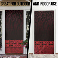 New Zealand Maori Kowhaiwhai Door Cover Whero Maui and Mangopare - Polynesian Pride