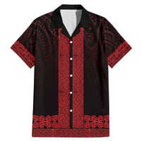 New Zealand Maori Kowhaiwhai Family Matching Mermaid Dress and Hawaiian Shirt Whero Maui and Mangopare