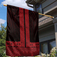 New Zealand Maori Kowhaiwhai Garden Flag Whero Maui and Mangopare