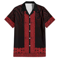 New Zealand Maori Kowhaiwhai Hawaiian Shirt Whero Maui and Mangopare