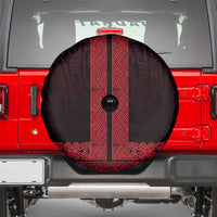 New Zealand Maori Kowhaiwhai Spare Tire Cover Whero Maui and Mangopare