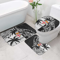 Fiji New Zealand Rugby Personalised Bathroom Set Maori and Tapa Pattern - Polynesian Pride