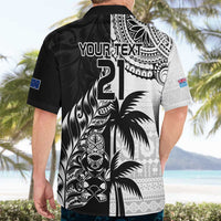 Custom Fiji New Zealand Hawaiian Shirt Maori mix Tapa Pattern Version