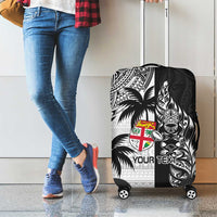 Custom Fiji New Zealand Luggage Cover Maori mix Tapa Pattern Version