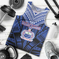 Custom Manu Samoa Sevens Rugby Men Tank Top Samoan Tribal Tattoo