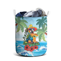 Funny Parrot Margarita Five O'clock Somewhere Laundry Basket