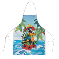 Funny Parrot Margarita Five O'clock Somewhere Apron