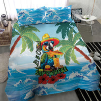 Funny Parrot Margarita Five O'clock Somewhere Bedding Set